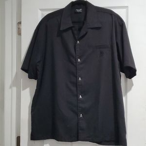 Steady Skull 💀 & Crossbone Button Down Shirt 2XL